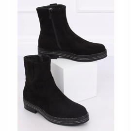 Botas negras planas de mujer negras CH1812-2 Negro 3