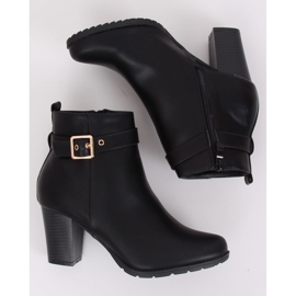 Botas negras de tacón F169 Black negro 2
