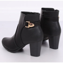 Botas negras de tacón F168 Black negro 1