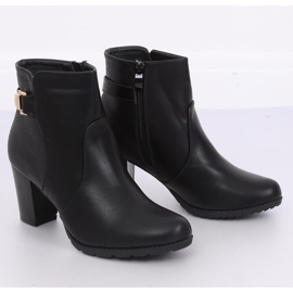 Botas negras de tacón F168 Black negro 4