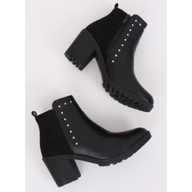 Botas con tacón estable negro Y8163 Negro 1