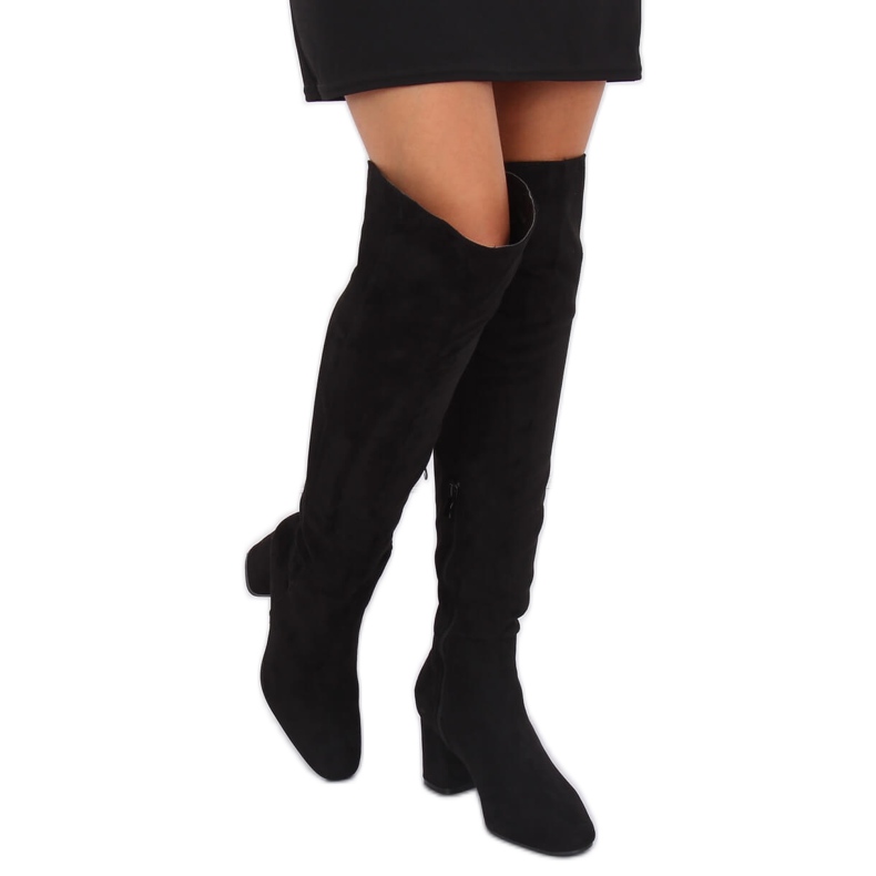 Botas negras de tacon alto YQ215 Black negro 1