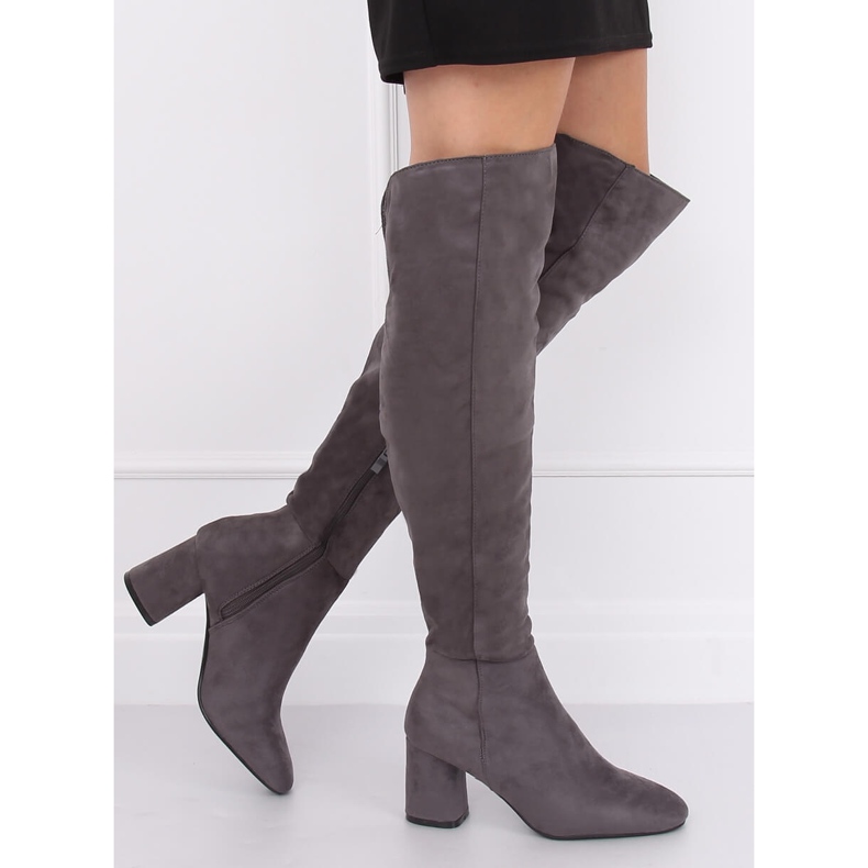 Botas mosqueteras grises YQ215 Grey 2