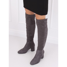 Botas mosqueteras grises YQ215 Grey 1 Botas mosqueteras grises YQ215 Grey 1