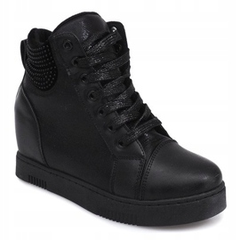 Deportivas Cuña 1651 Negro 2