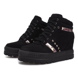 Zapatillas Maxime de ante negras negro 2