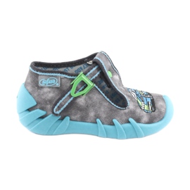 Calzado infantil befado 110P344 azul gris 1