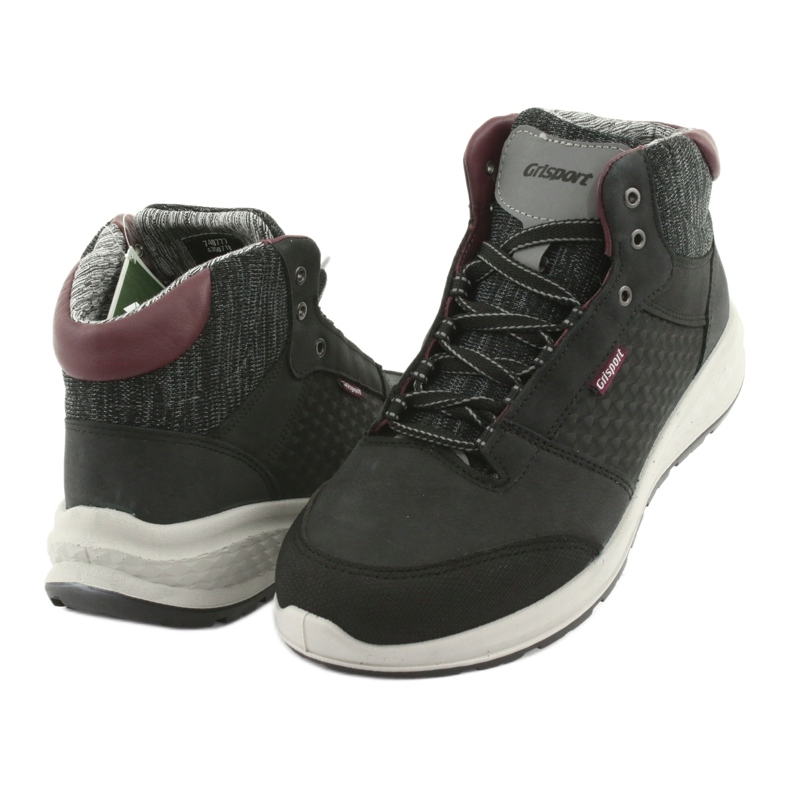 Grisport Zapatos deportivos de cuero negro 3