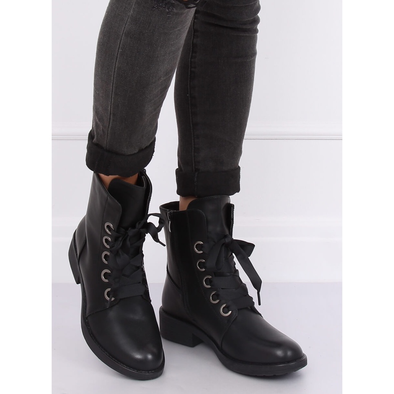 Botas con cordones negro ZX2805 Black 2 Botas con cordones negro ZX2805 Black 2