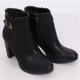 Black F815-2 Botas negras de tacón alto negro 1