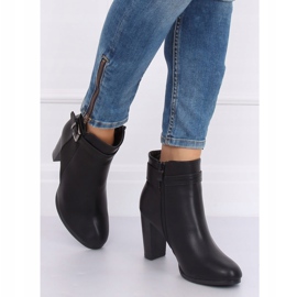 Black F815-2 Botas negras de tacón alto negro 3
