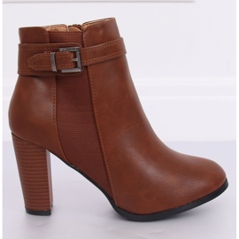 Bota tacon alto marron F815-2 Camel marrón 1