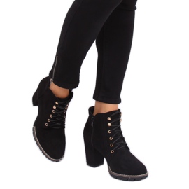 Botas negras de tacón 995-30 Black negro 4