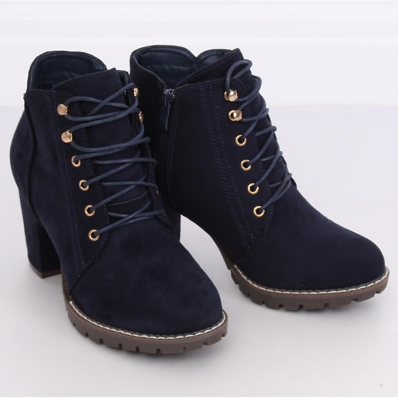 Botas de tacón azul marino 995-30 Navy 1