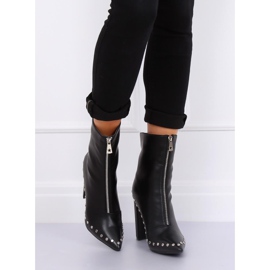 Botas negras de tacón NS062P Black negro 3