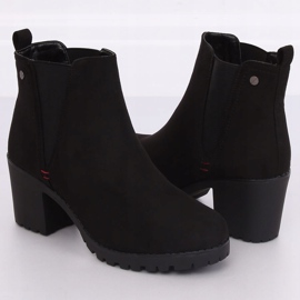 Botas negras con tacones anchos W373 Negra negro 2 Botas negras con tacones anchos W373 Negra negro 2