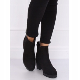 Botas negras con tacones anchos W373 Negra negro 3