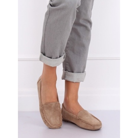 Mocasines beige mujer R812-1 Khaki marrón multicolor 3