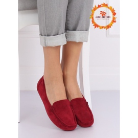 Mocasines granate mujer R812-1 Wine rojo 1