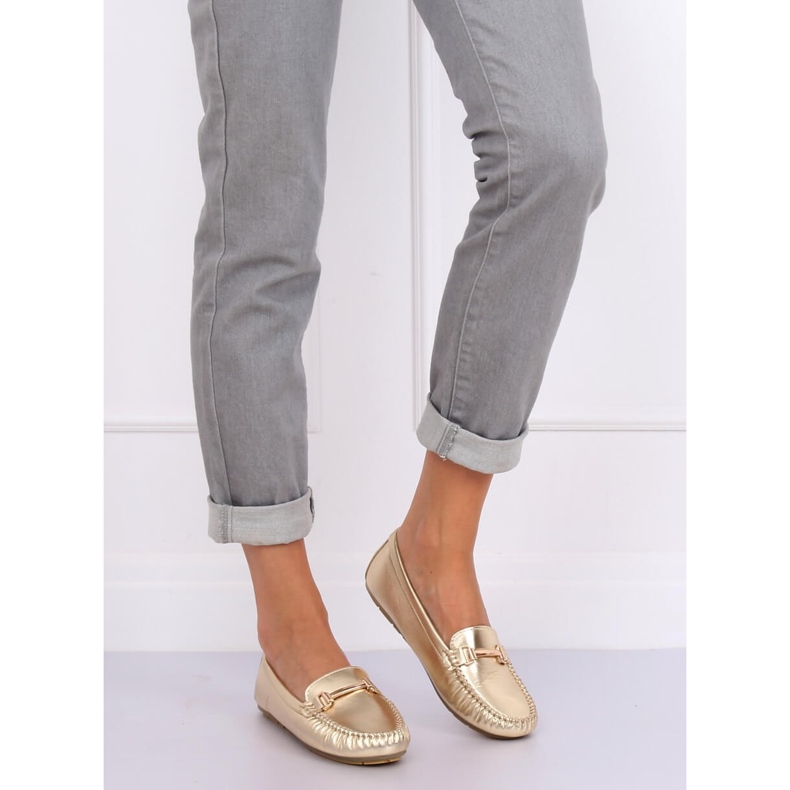Mocasines de mujer Gold L7189A Gold dorado 1