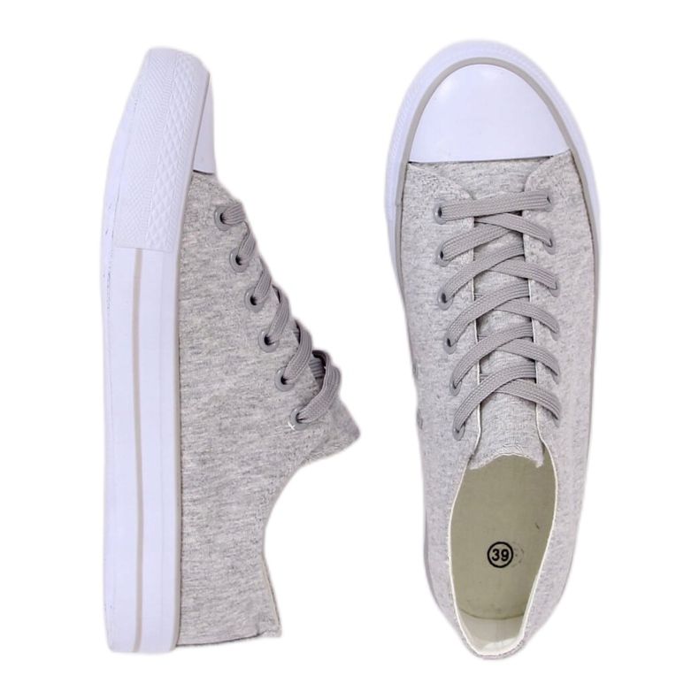 Gris Zapatillas grises de mujer B74-28 Gris 1