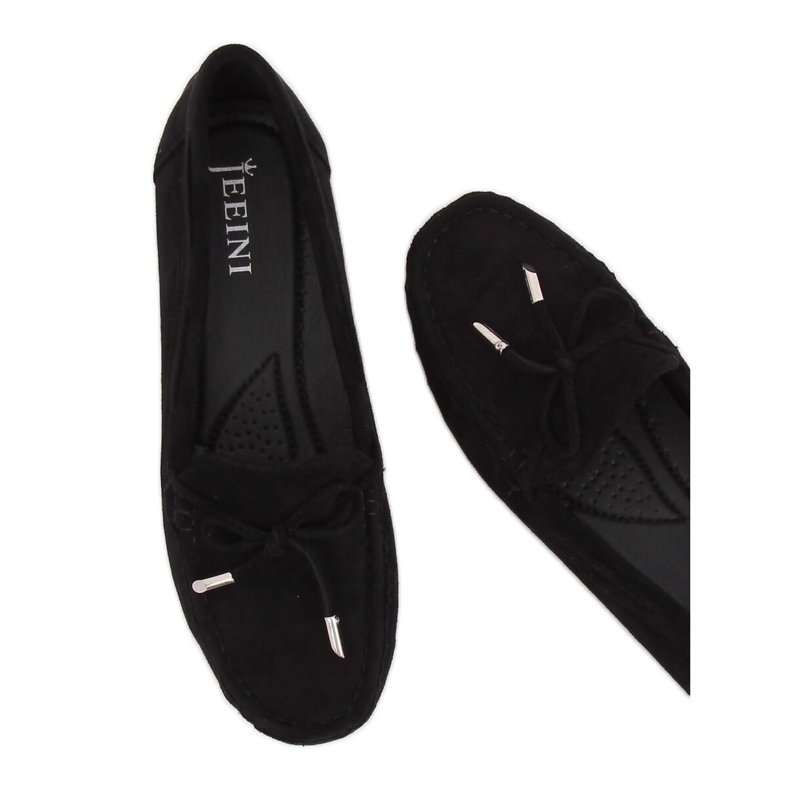 Mocasines de mujer negros R812 Black 1