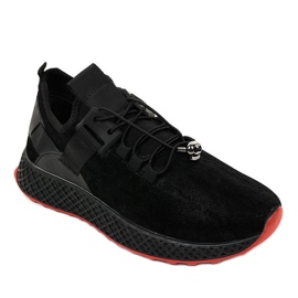 Zapatos deportivos negros para hombre GM807 1 Zapatos deportivos negros para hombre GM807 1