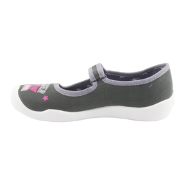 Calzado infantil befado 114Y370 rosado gris 2