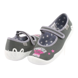 Calzado infantil befado 114Y370 rosado gris 3