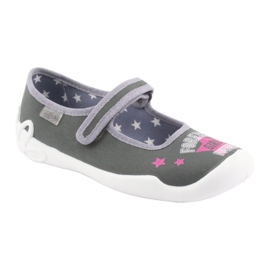 Calzado infantil befado 114Y370 rosa gris 1
