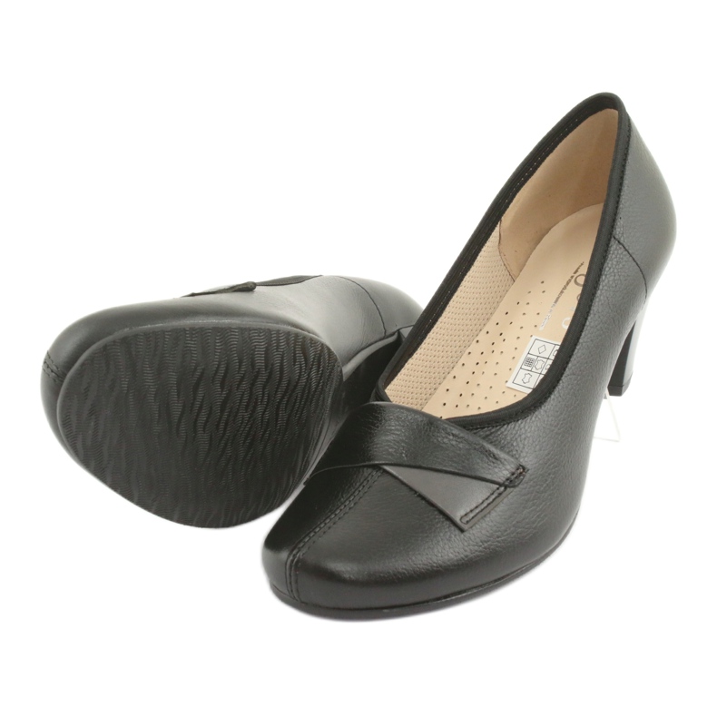 Bombas de cuero para mujer Gregors 570 Negro 5