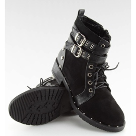 Botas negras con cordones L3382 Black negro 1 Botas negras con cordones L3382 Black negro 1