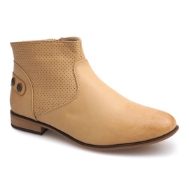 Botas elegantes, zapatos CM06 Beige 1