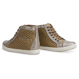 Zapatillas altas con tachuelas G (3) Camel marrón 6
