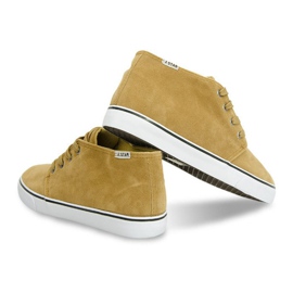 Zapatillas High Y009 Camel Suede marrón 3