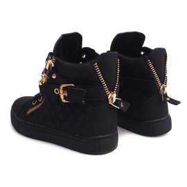 Deportivas Altas Acolchadas R-35 Negro 2 Deportivas Altas Acolchadas R-35 Negro 2