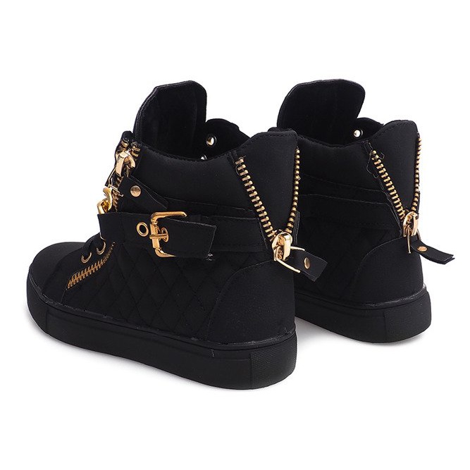 Deportivas Altas Acolchadas R-35 Negro 2