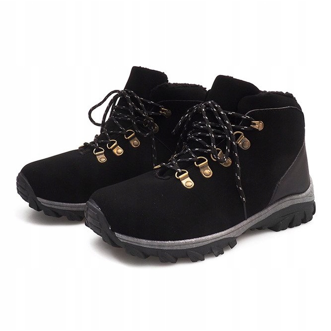 Botas de nieve cálidas 83B Black negro 1
