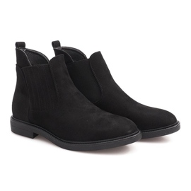 Botas de ante con elástico 1541 Negro 2