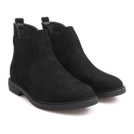 Botas de ante con elástico 1541 Negro 4