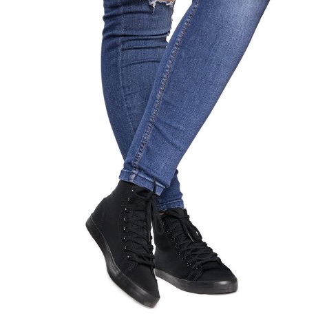 Deportivas altas Lycra B113B Negro 1