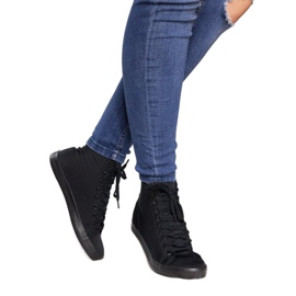 Deportivas altas Lycra B113B Negro 2