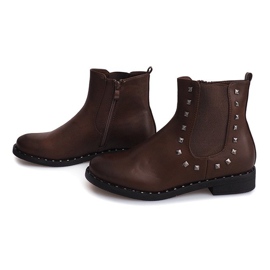 Botas Con Tachuelas Z-01 Camel marrón 1