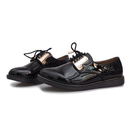 Zapatos lacados negros de Rose 4