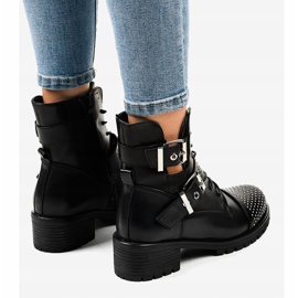 Botas negras de mujer con suela M257 masiva negro 4
