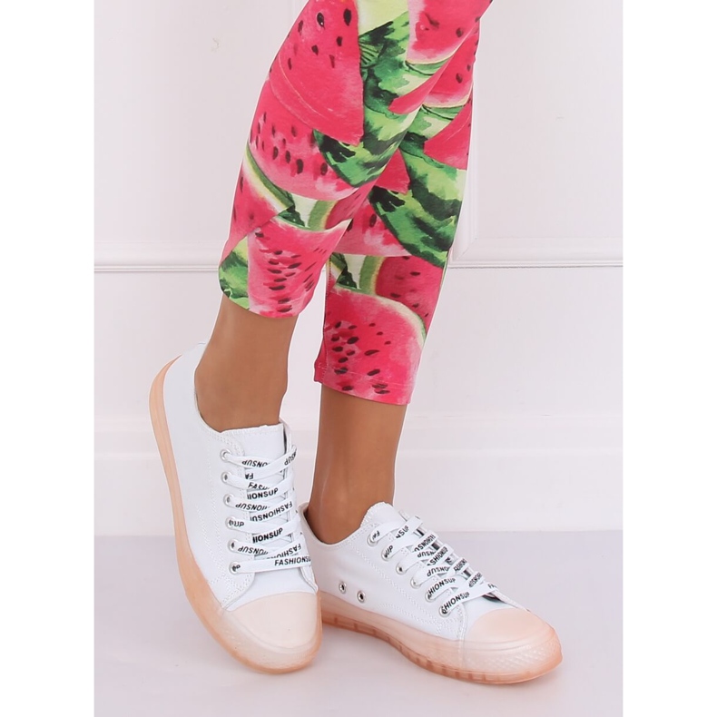 Zapatillas de mujer blancas y rosas B111-2 BLANCO / ROSA 1 Zapatillas de mujer blancas y rosas B111-2 BLANCO / ROSA 1