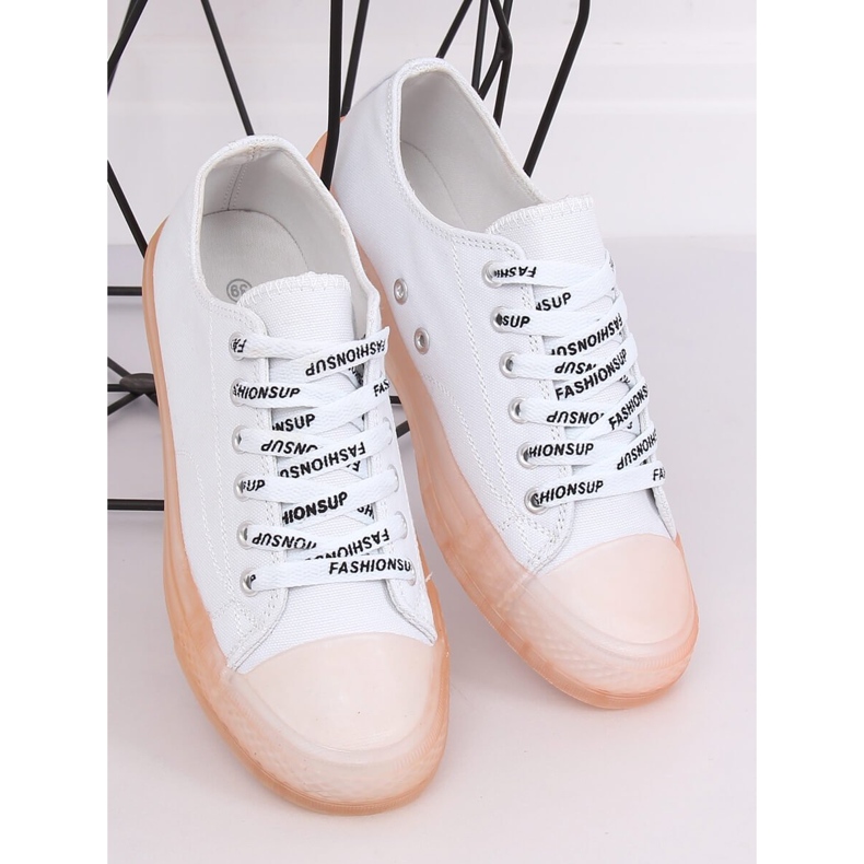 Zapatillas de mujer blancas y rosas B111-2 BLANCO / ROSA 2 Zapatillas de mujer blancas y rosas B111-2 BLANCO / ROSA 2