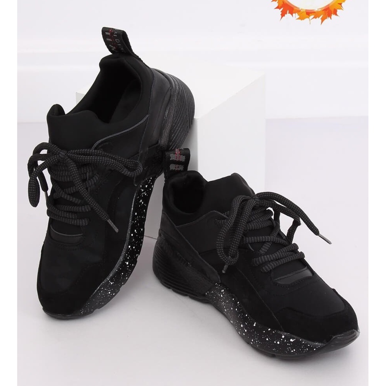 Negro AB-91 Zapatillas deportivas negras 1