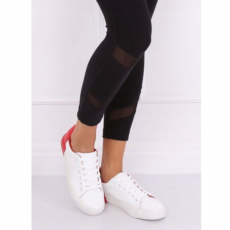 Zapatillas de mujer blancas y rojas A88-29 W-RED blanco rojo 1