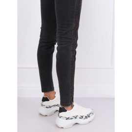 YY-02 Zapatillas deportivas blancas serpiente blanca blanco multicolor 3